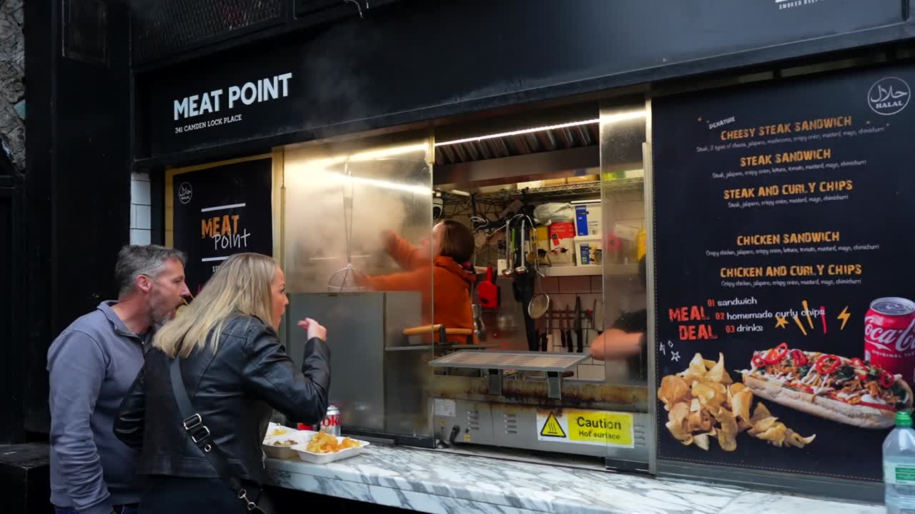 Meat Point Street Food Stall in London