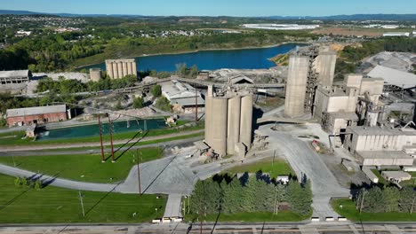 large mining facility from aerial perspective