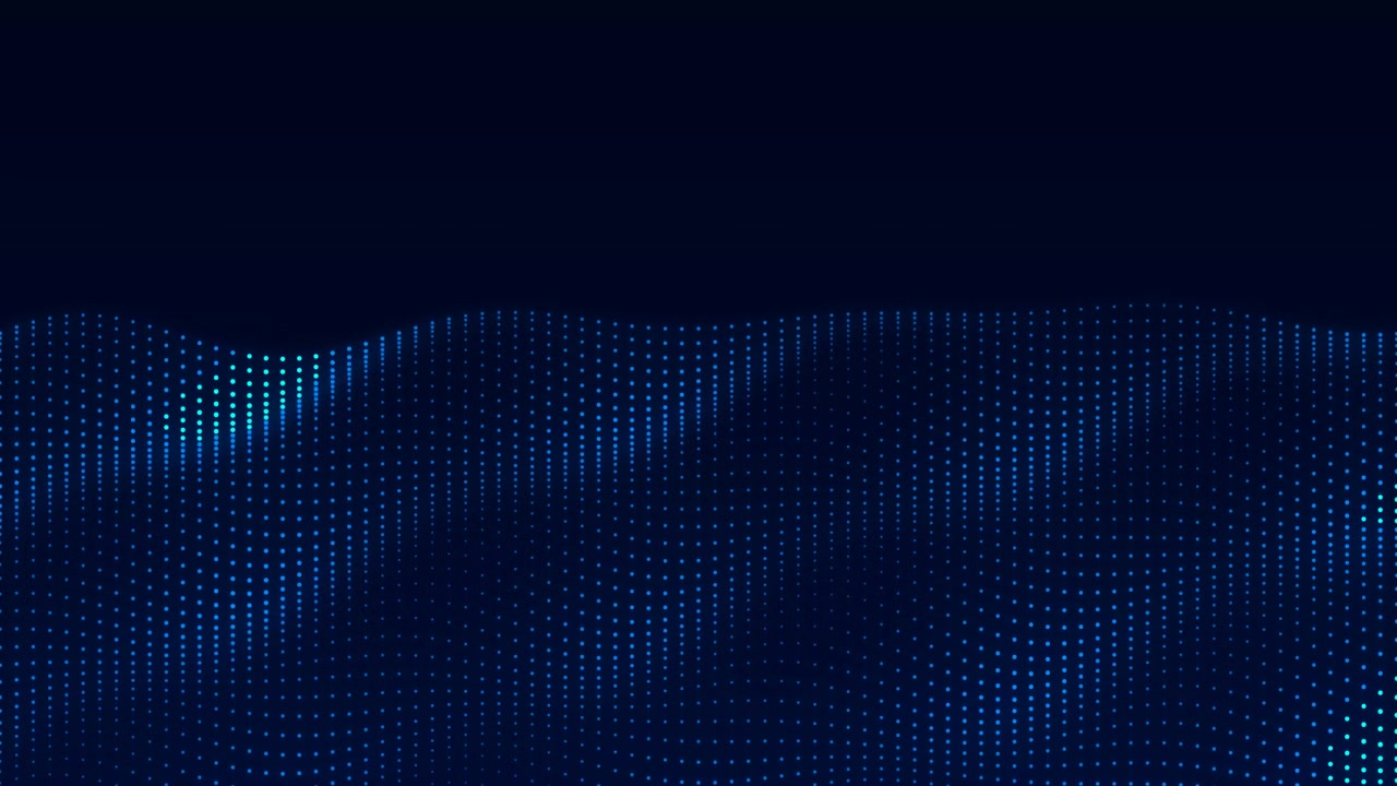 Abstract Blue Digital Particle Wave Motion Background