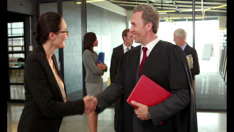 business people handshaking