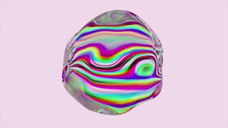 abstract iridescent liquid shape