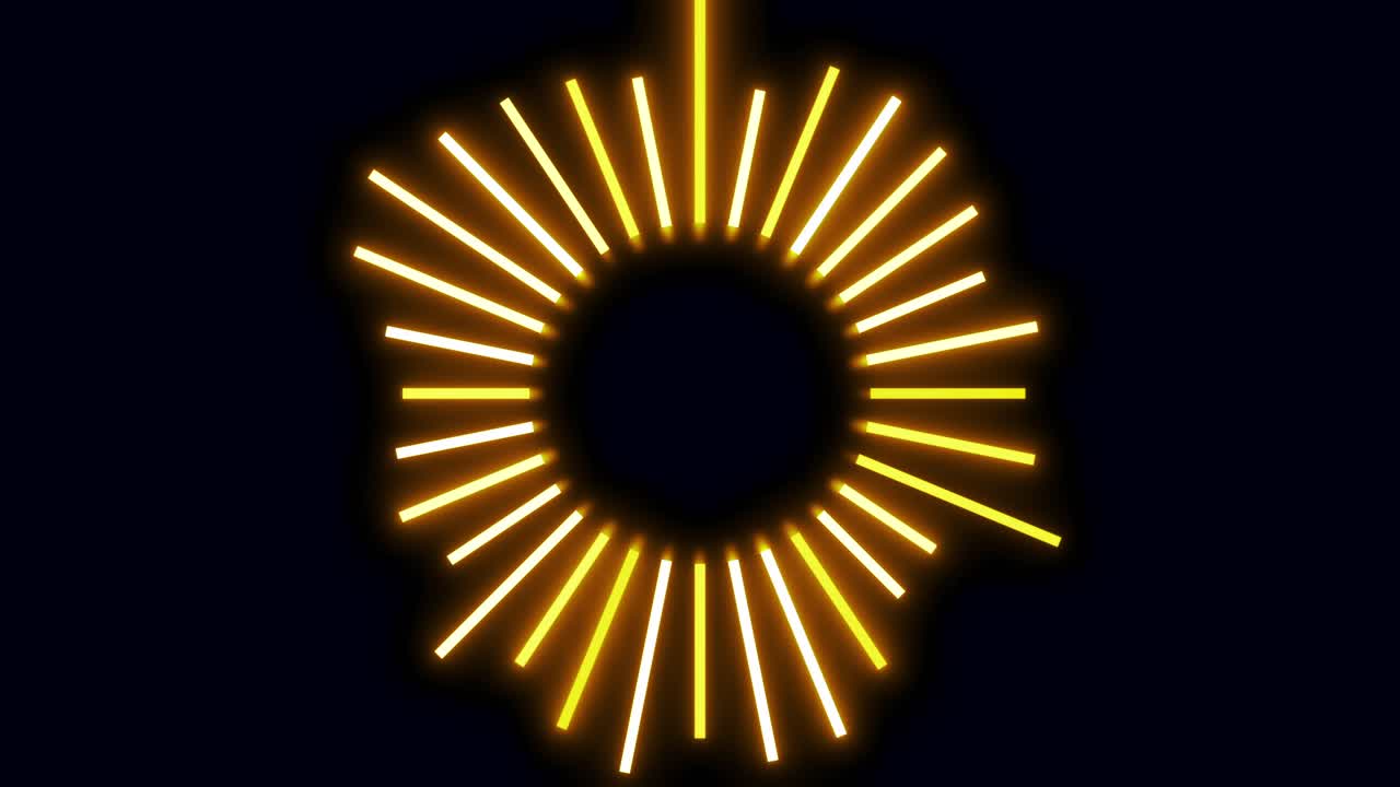 Abstrakt Neon Cirkel Design