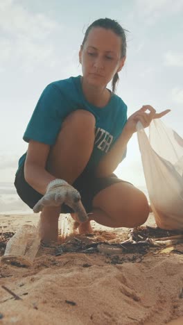 empowering volunteers remove pollution from beautiful coastal beaches
