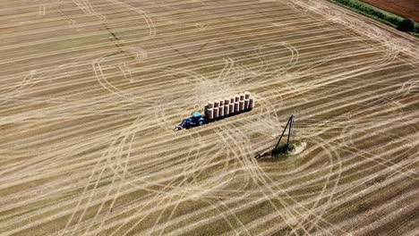 arial drone shot of farming