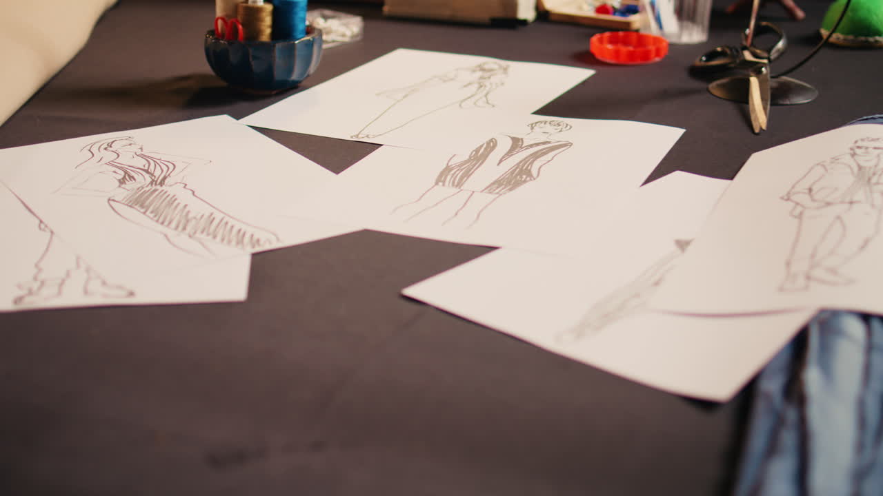 taller vacío con herramientas y diseños