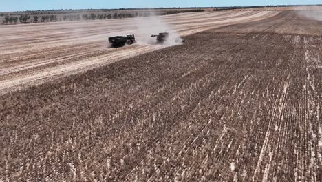 explore the cutting-edge machinery and precision in action during a large-scale lupin harvesting operation