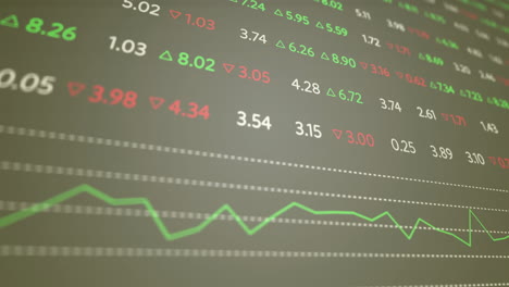 Animation-Der-Börse-Und-Diagramm-Auf-Schwarzem-Hintergrund