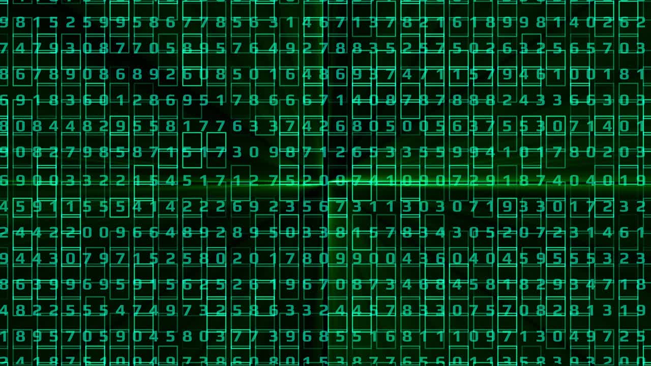 tecnología digital 4k computación de movimiento ejecutando código de programa de desarrollador fondo de movimiento.