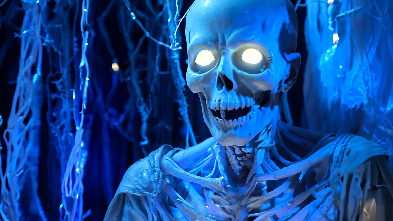 무서운 골격 장식