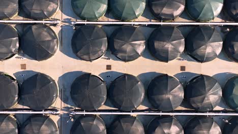 Overhead-View-Of-Stolt-Sea-Farm-Cages-In-Camariñas,-A-Coruña,-Spain