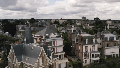 charming european town aerial view