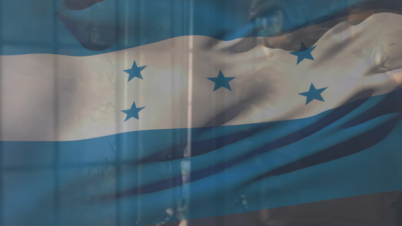 다양한 병사 들 위 에 온두라스  ⁇ 발 의 애니메이션