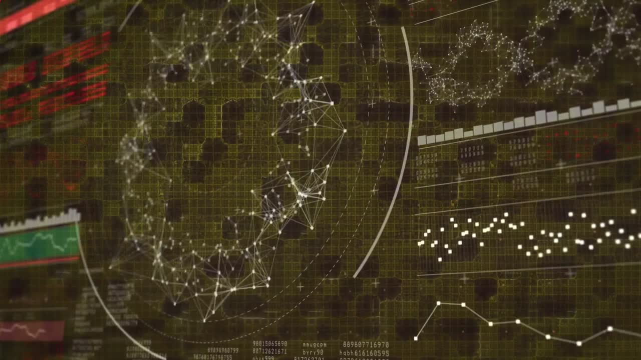 범위와 dna 가닥 스핀링에 대한 데이터 처리 애니메이션