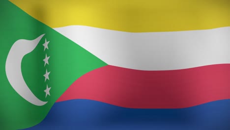 Animation-of-moving-flag-of-comoros-waving