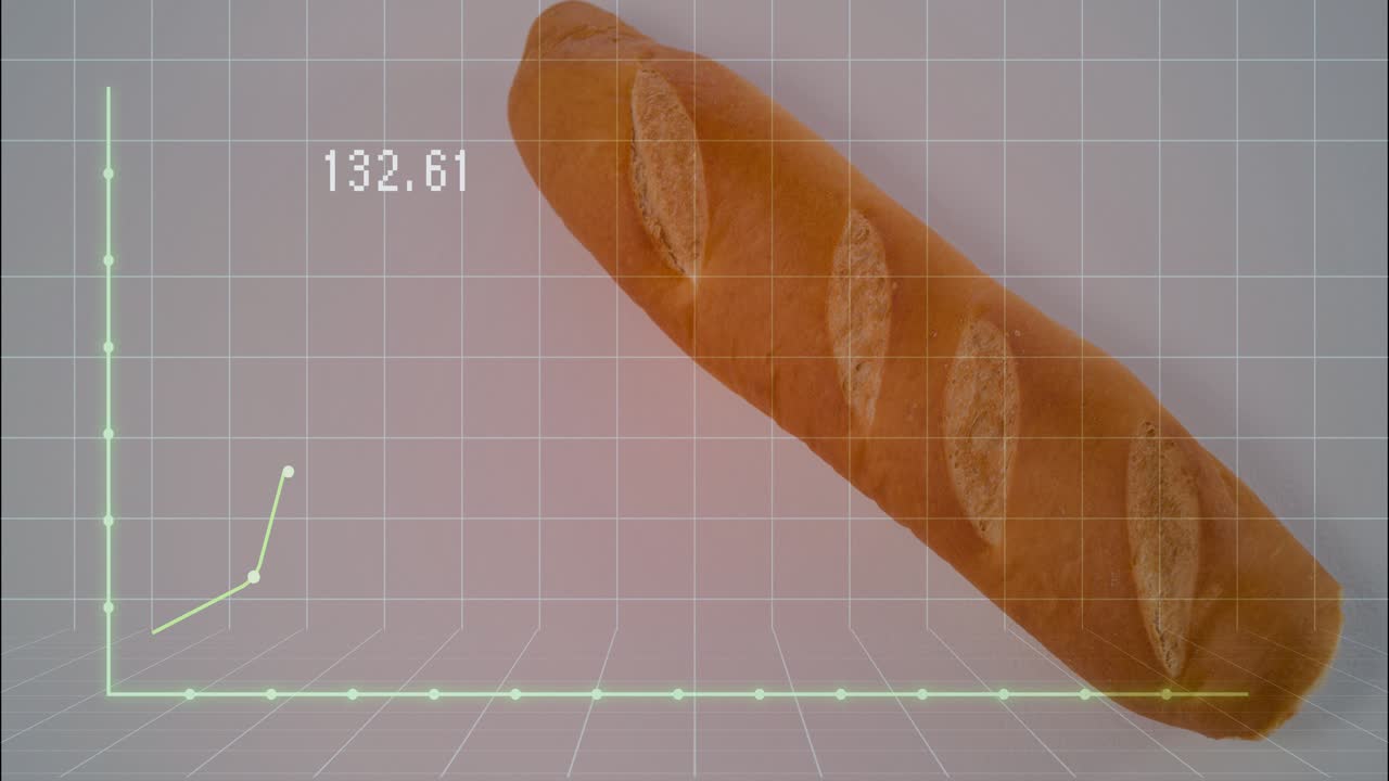 Glowing chart drawing from 9