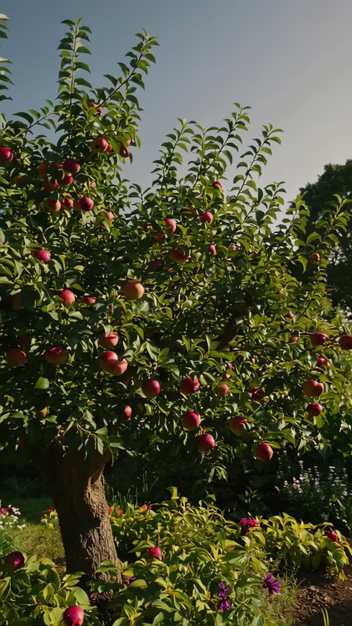 Apple Tree with Ripe Apples
