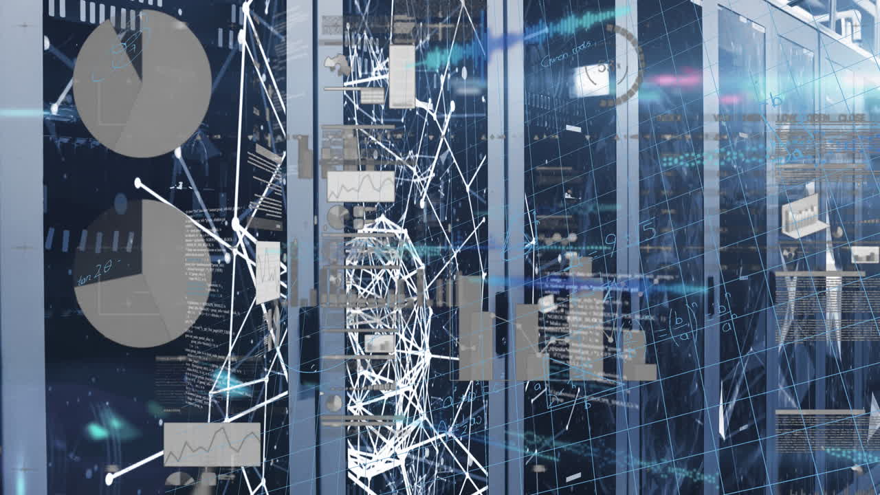 Animation of mathematical equations and data processing over computer servers