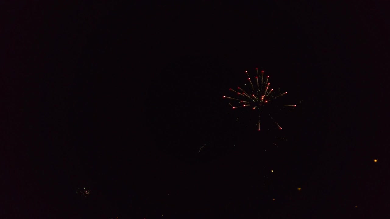 Fuochi d'artificio di Capodanno al rallentatore