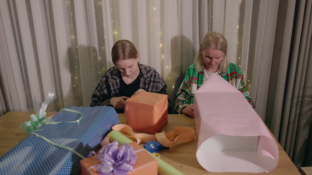 가족 선물 포장