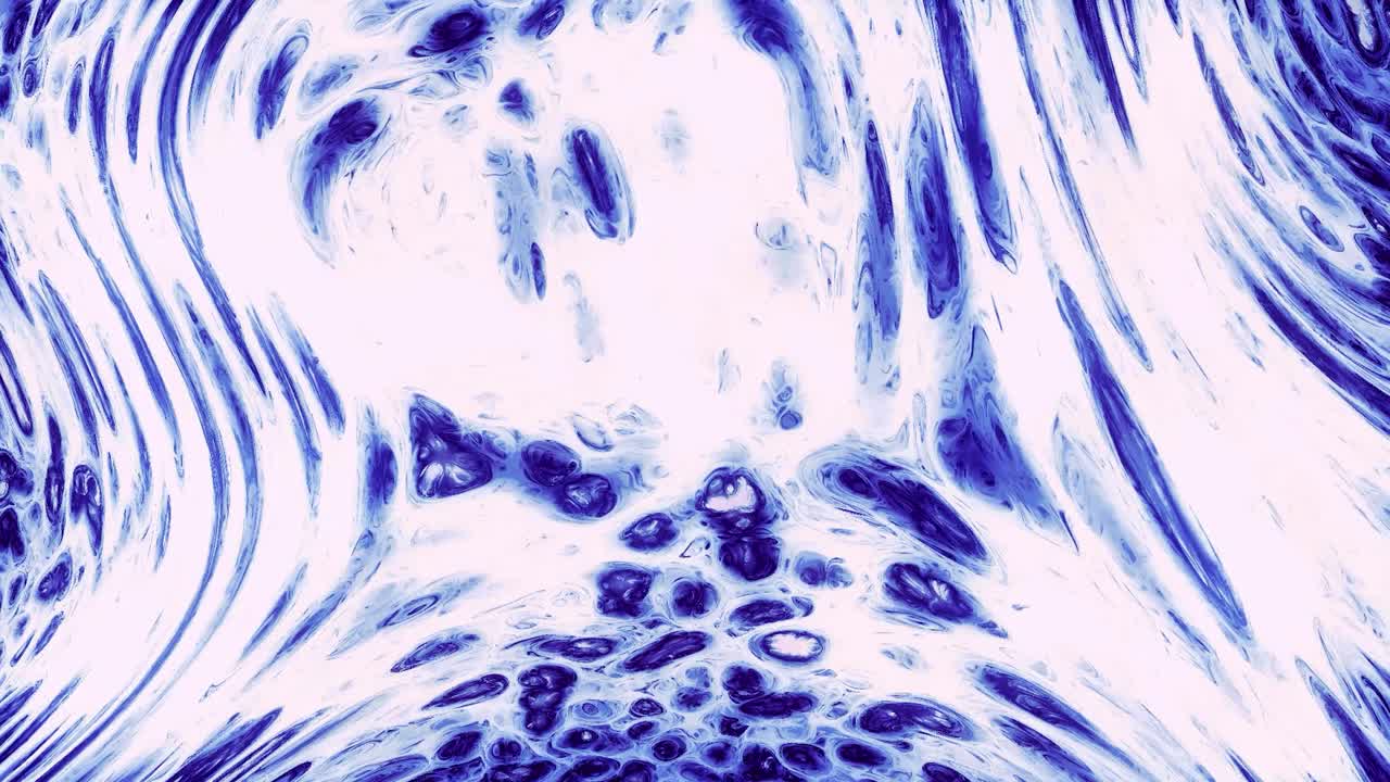 Abstract Blue and White Swirls