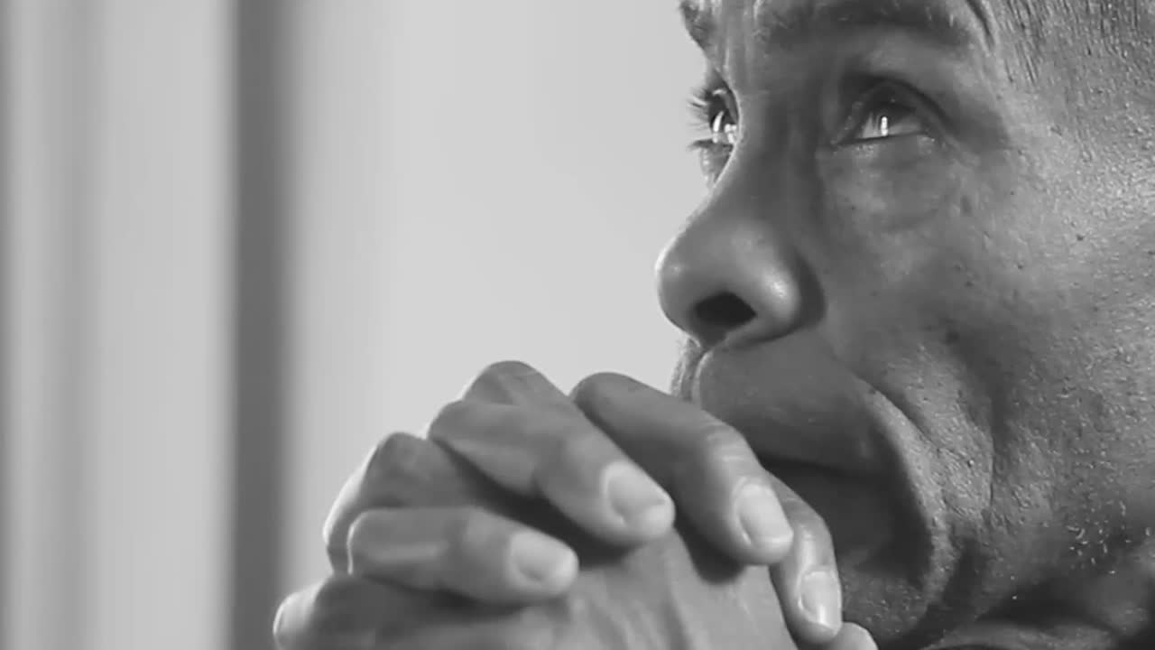 praying to God with hands together religious and faithful with people stock video stock footage