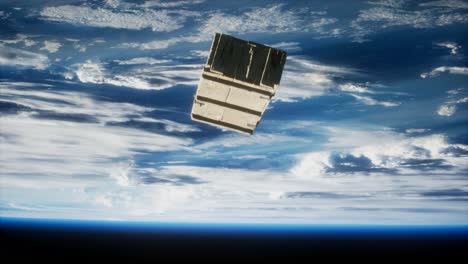 old-wood-box-on-Earth-orbit