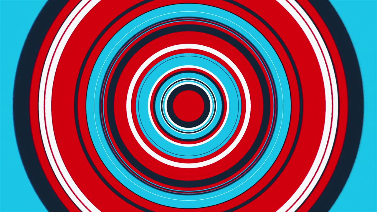 Farverig rund tunnel med radiale striber, computergenereret. 3D-rendering af abstrakt overgangsbaggrund.