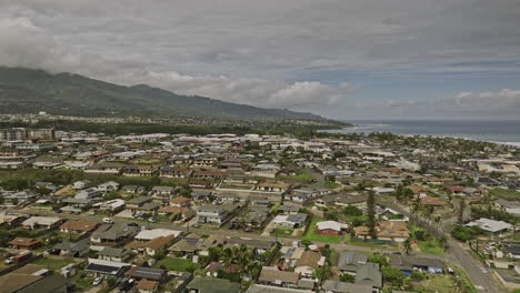 kahului maui hawaii aerial v1 cinematic drone flyover paukukalo area capturing local residential homes, quiet streets and beautiful ocean bay views - shot with mavic 3 cine - december 2022