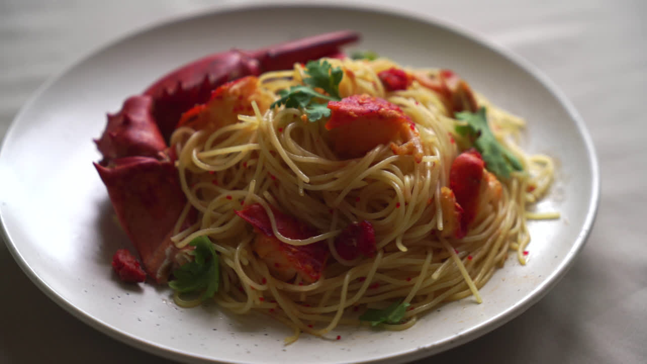 파스타 all'astice 또는 랍스터 스파게티