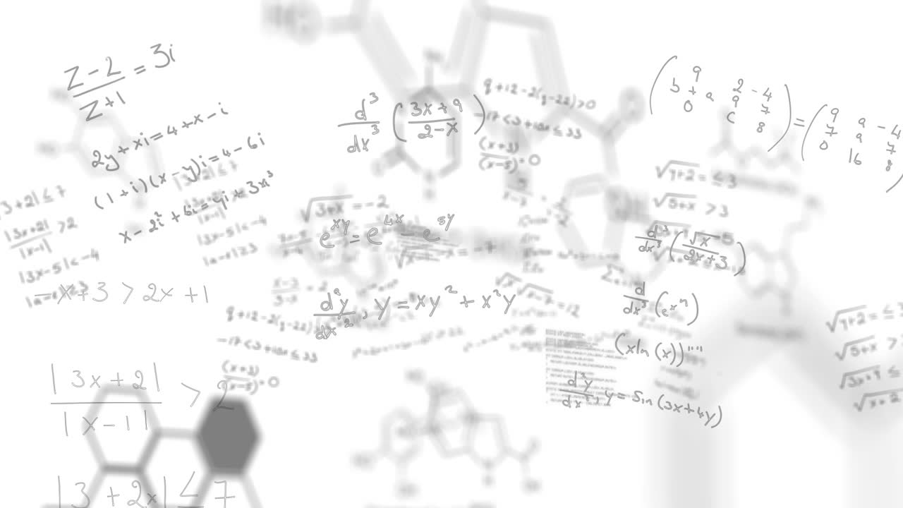 ⁇ 색 배경에 과학 데이터 처리의 애니메이션