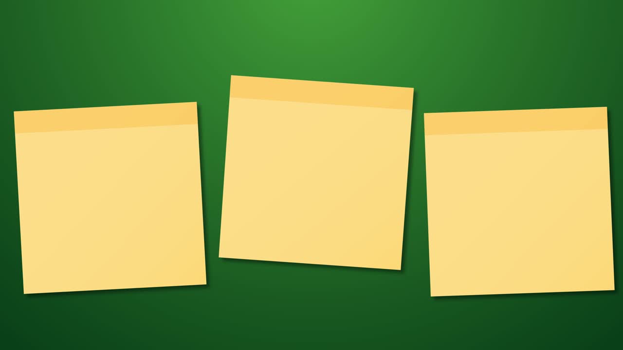 los cuadrados amarillos se mueven rítmicamente sobre un fondo verde