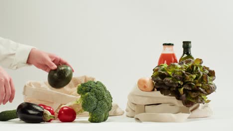 Grocery Shopping with Reusable Bags