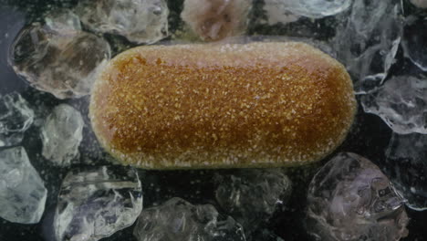 frozen doughnut on ice