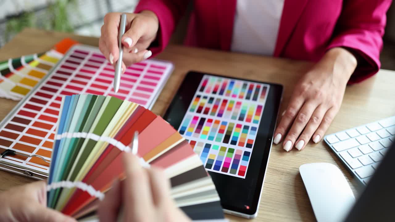 Color Palette Design on Tablet