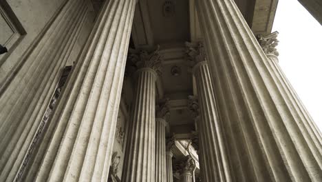 ancient columns of a cathedral