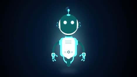 Animation-of-ai-robot-icon-on-black-background