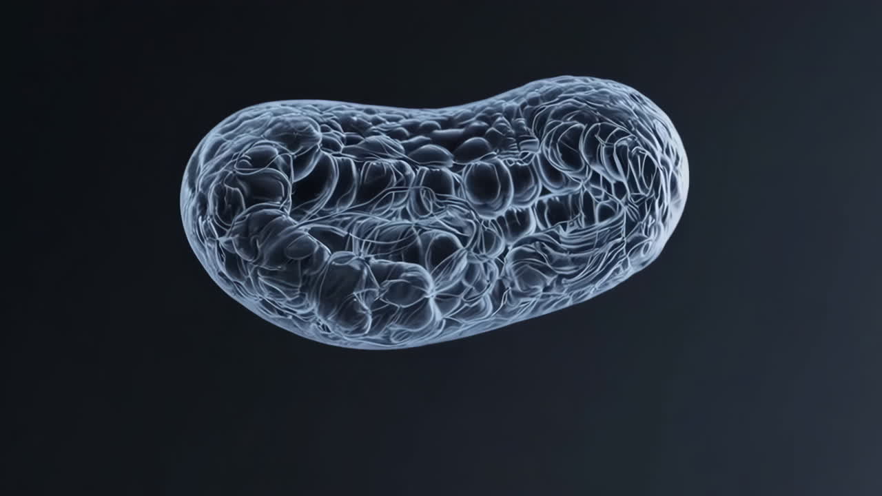 Microscopic View of a Translucent Cellular Organism