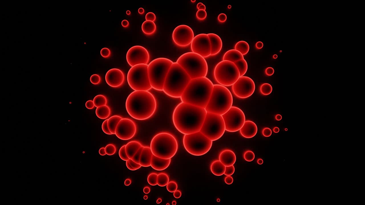 fondo con patrón de círculo rojo abstracto