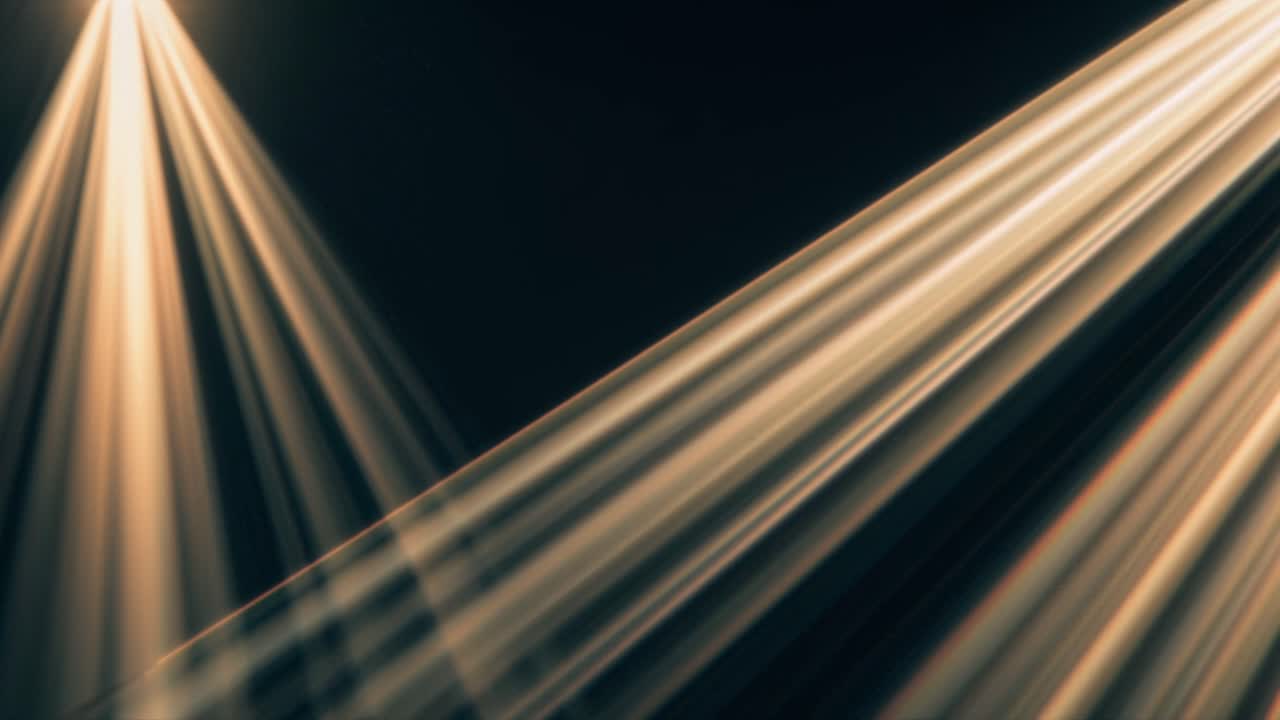 Concetto video dinamico con fasci di luce diagonali che creano un effetto spettacolare