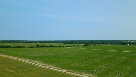 Aerial-view-showing-large-field-for-installation-of-big-solar-farm-in-Central-Europe