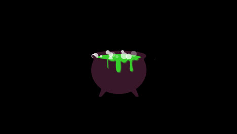 cauldron-with-liquid-and-eyeball-loop-motion-graphics-video-transparent-background-with-alpha-channel