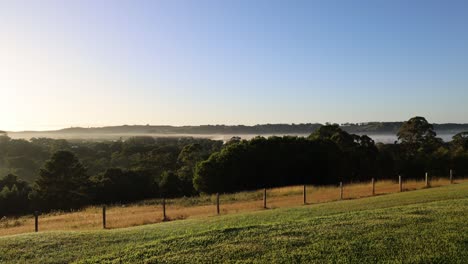 time-lapse of sunrise in a peaceful rural setting