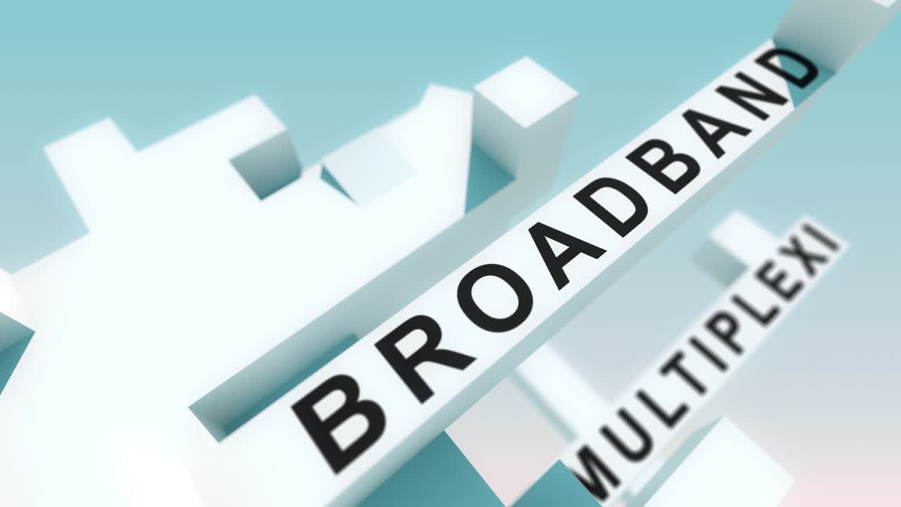 큐브로 애니메이션 된 5g 단어