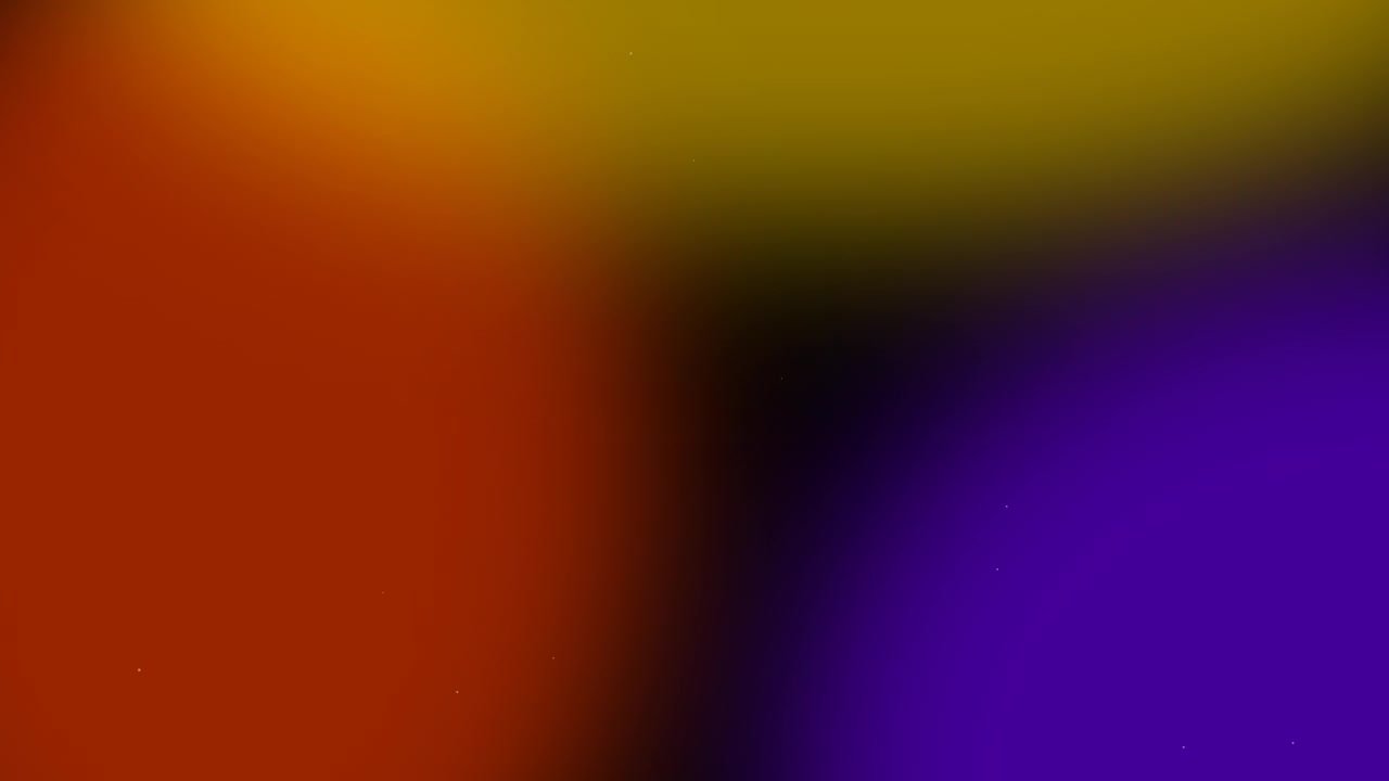 Sfondo astratto con morbide sfere di luce luminose rosse, gialle e viola