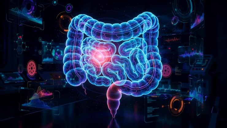 digestive system surgery hologram visualization