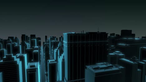 3d city skyline loop 10