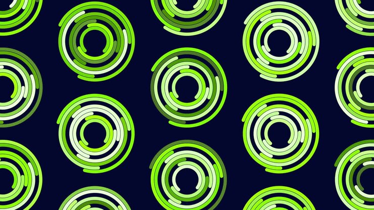 Elegant spiral purple and black circles on black background