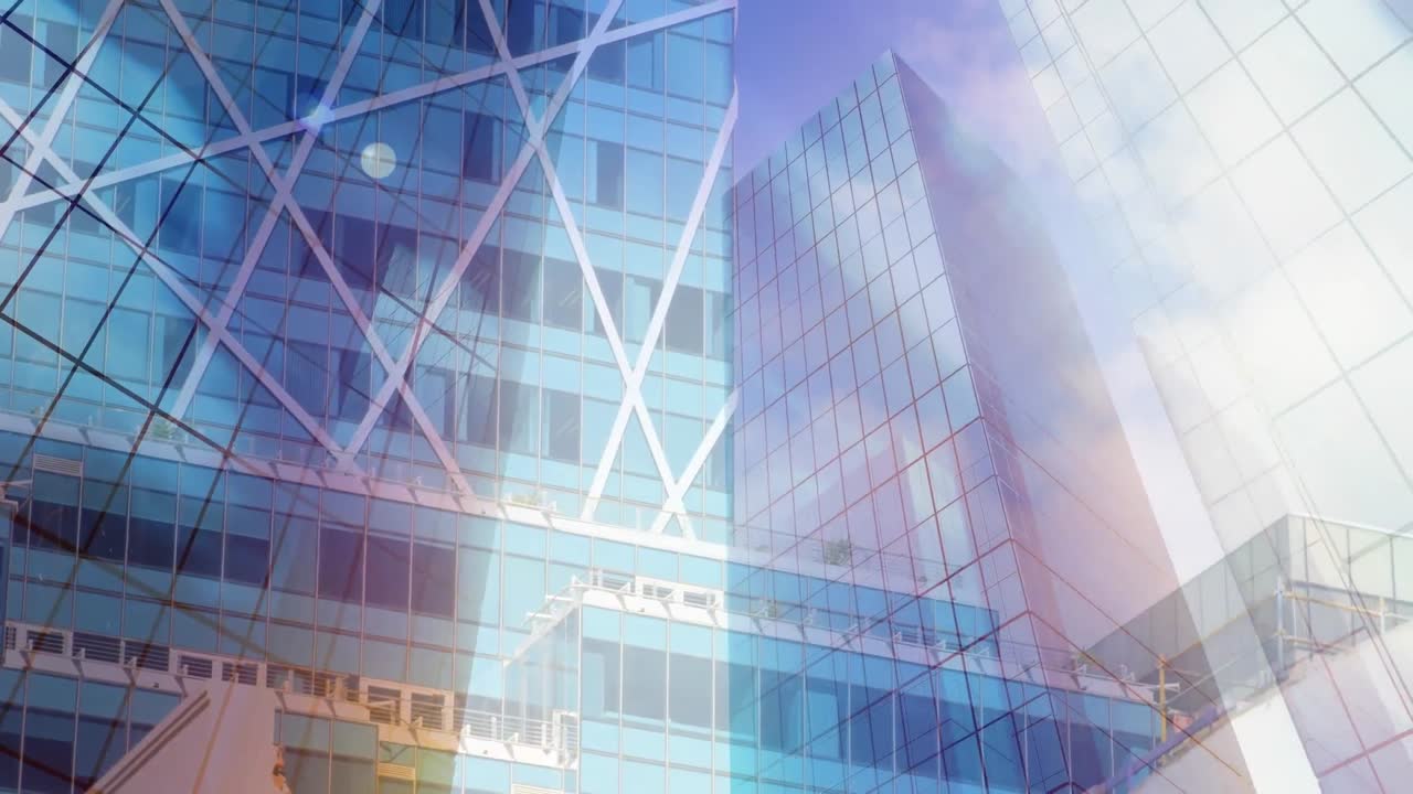 현대 건물 의 도시 풍경