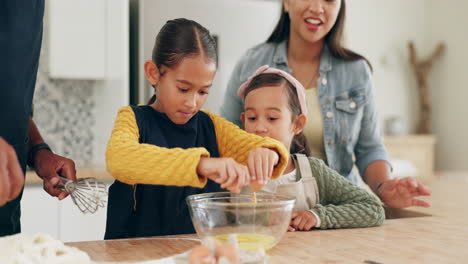 baking, family and learning to crack an egg