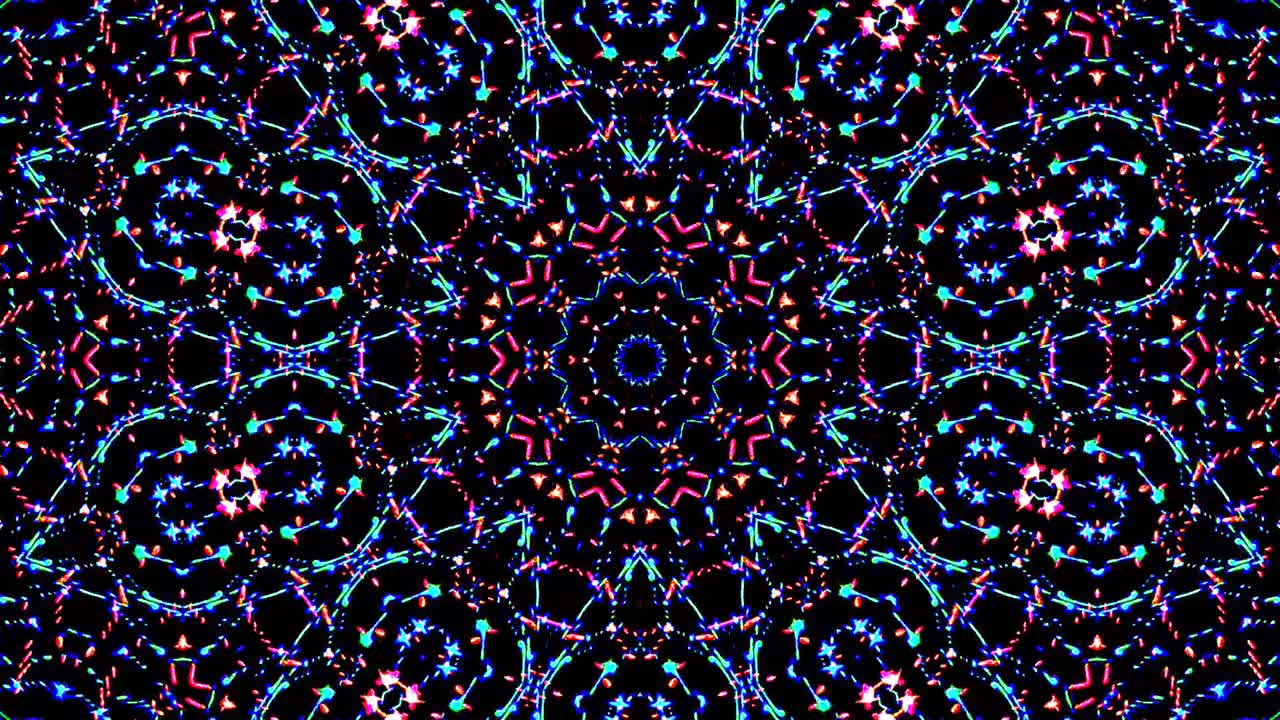 luz abstracta brillante que gobierna el color completo, caleidoscopio